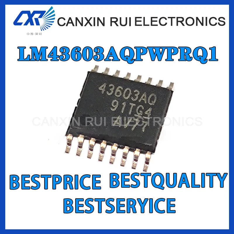 

Новый оригинальный импульсный регулятор LM43603AQPWPRQ1 IC чип silkscreen 43603AQ посылка TSSOP16