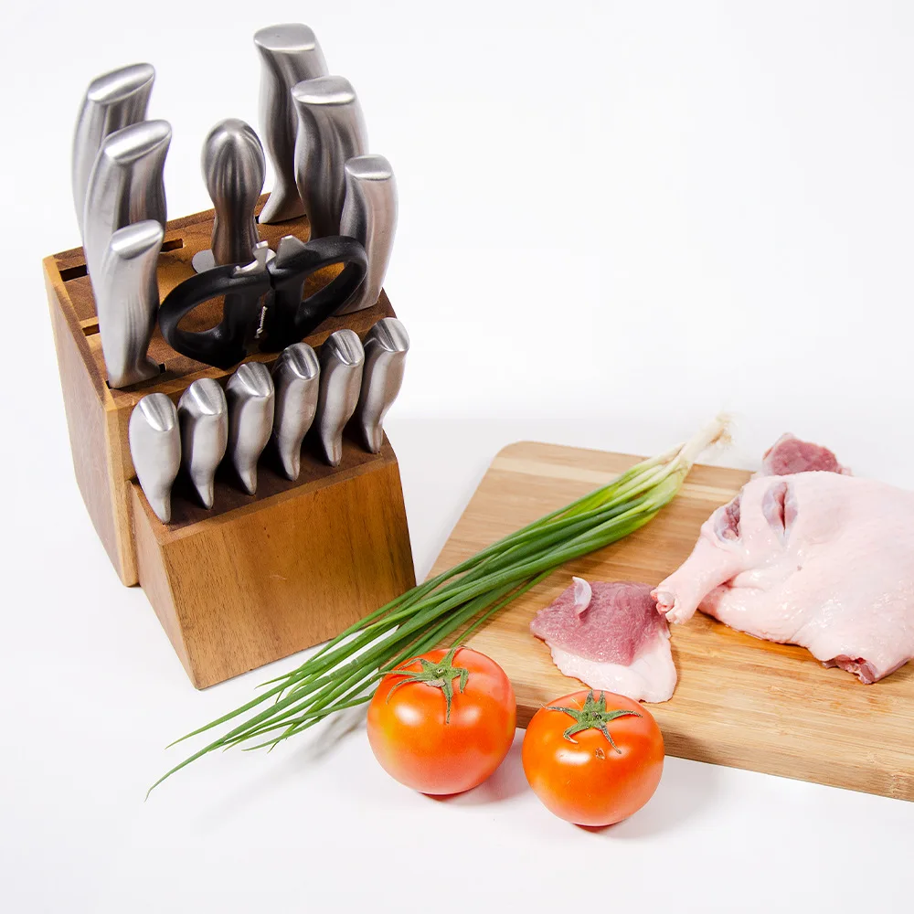 

Knife Set Stainless Steel 15-Piece Knife Set Hollow Handle Knife Set Foreign Trade Multi-Piece Knife Set
