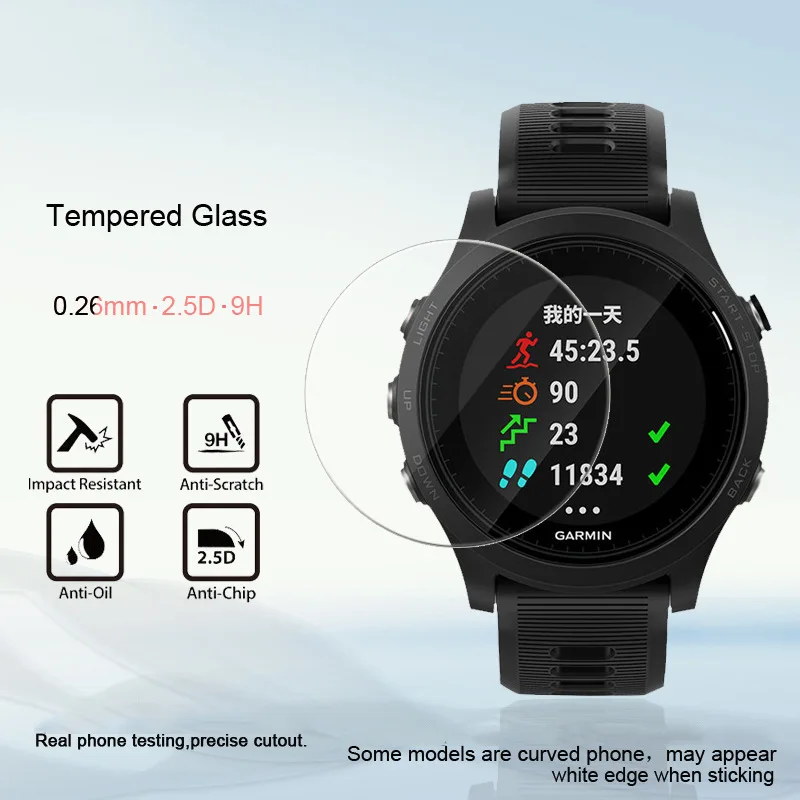 FIFATA 2 шт. HD защитная пленка из закаленного стекла для Garmin Fenix 6 6S 6X 5 5S 5X/Forerunner 245