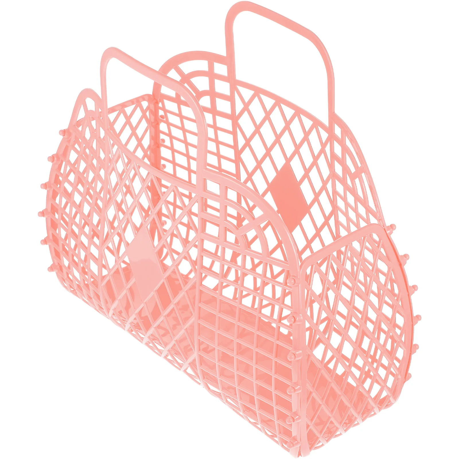 

Basket Fruit Shoppingstoragetote Portableshower Grocery Hand Picnic Beach Woven Baskets Simple Organizer Hollow Giftvegetable