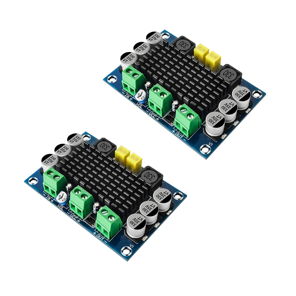 

Плата цифрового усилителя мощности 80 Вт, снижение уровня шума, 10-24 В постоянного тока, регулируемый громкости динамика, модуль усилителя, зв...