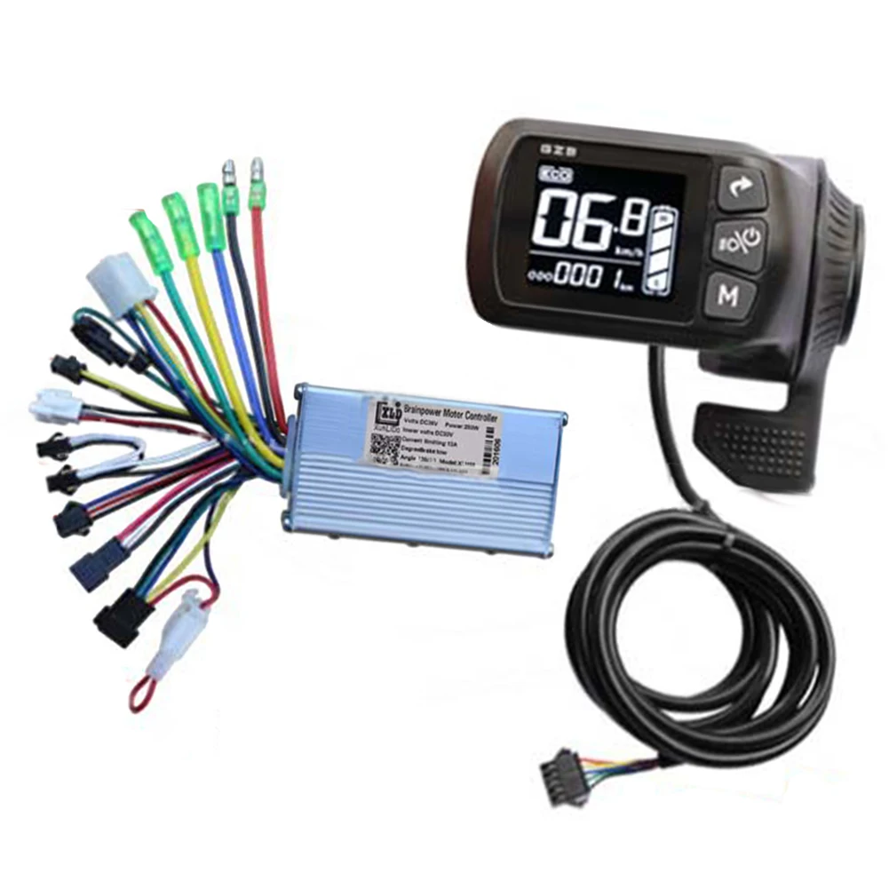 

Electric Bike LCD Display Brushless Controller Kit with Adjustable Power and Voltage Rainproof and Suitable for All Weather