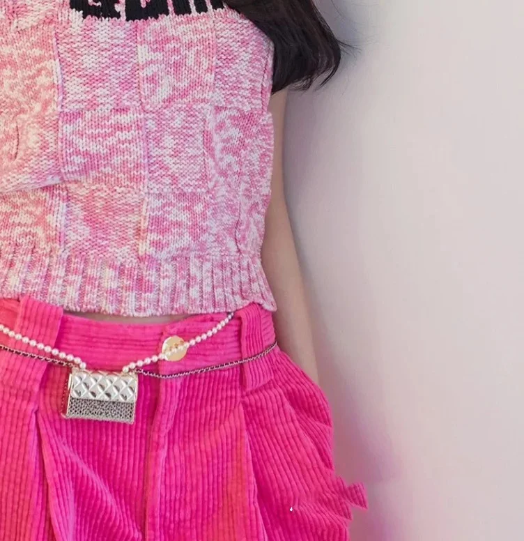 GA... Хлопковый вязаный свитер с алфавитом жилет универсальная верхняя одежда