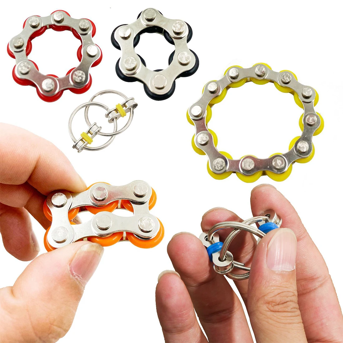 Creative Antistress Toys Fidget Toys Bike Chain for Autism ADHD Stress Relief Hands Funny Toys For Kids Adult Student