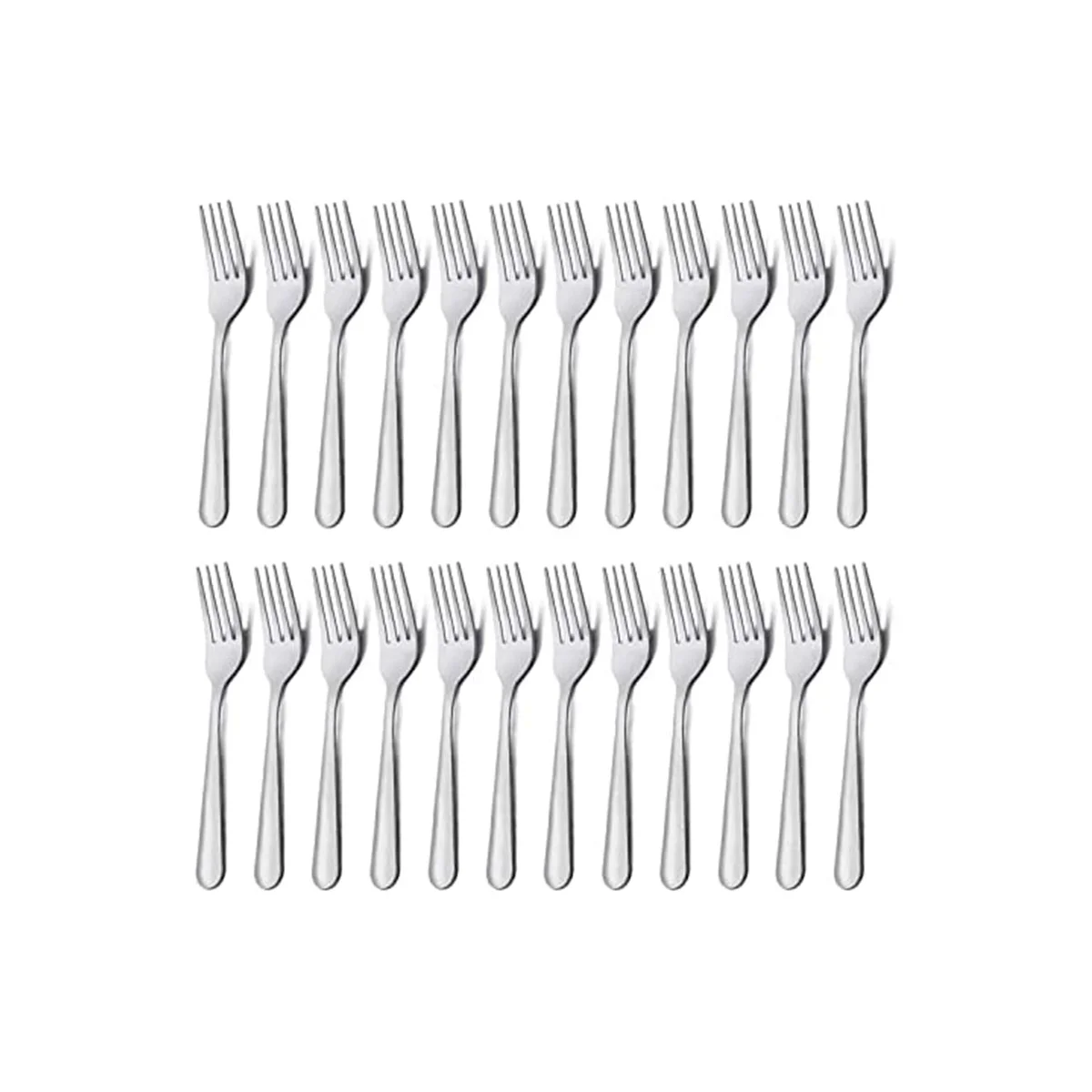 

24 Pieces Dinner Forks Set 7.1 Inch Silver Stainless Steel Dinner Forks, Forks Silverware, Forks , Kitchen