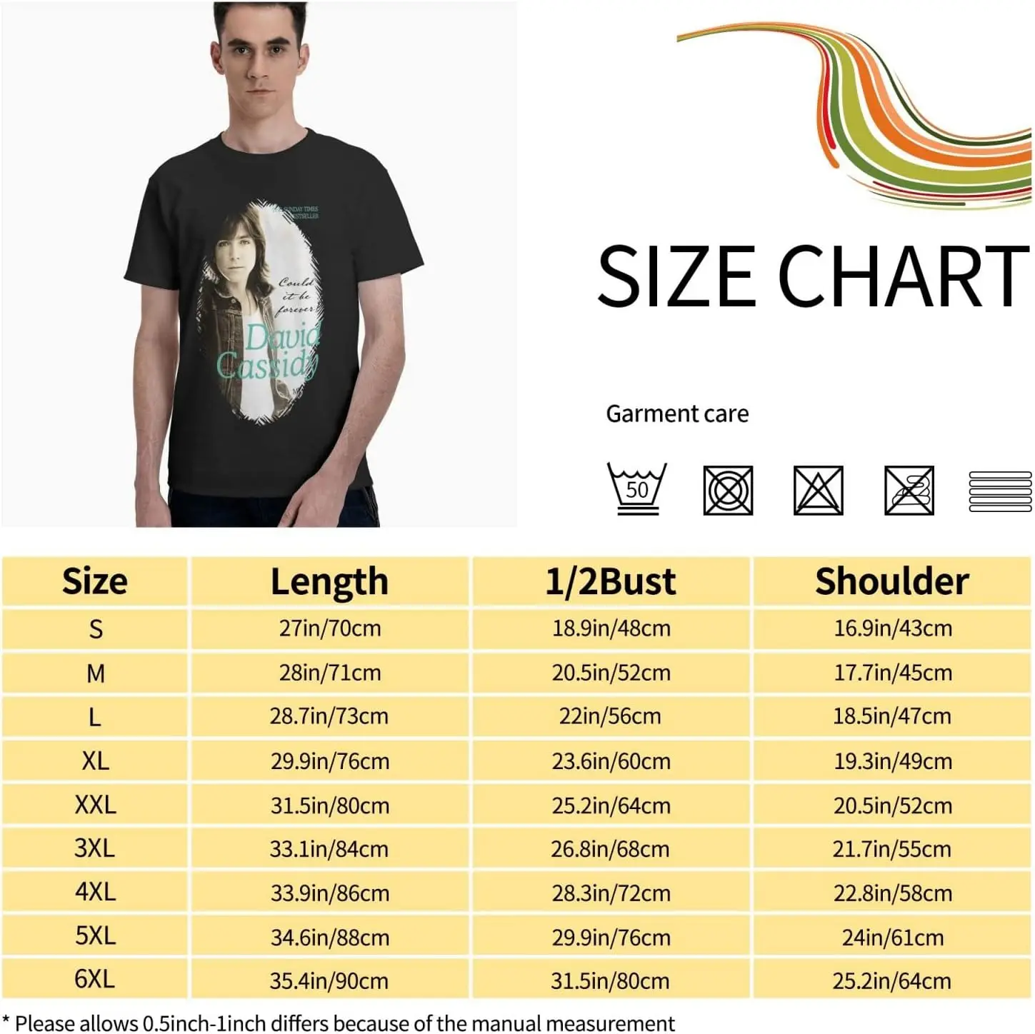 Футболка Дэвид Кэссиди для мальчиков модные топы с круглым вырезом летние