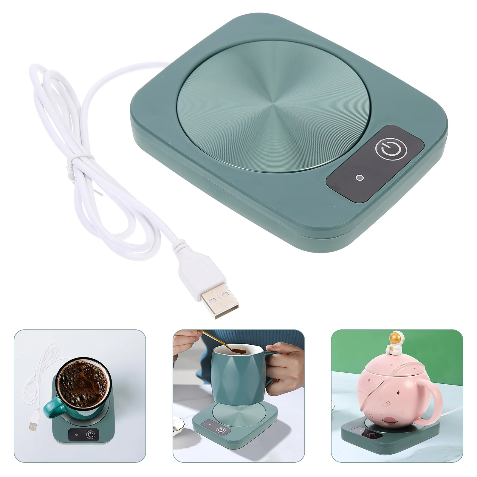 

Warmer Cup Coffee Mug Coaster Electric Usb Heater Beverage Platewax Heating Tea Deskpad Waterthermostat Self Warming Drink Warm