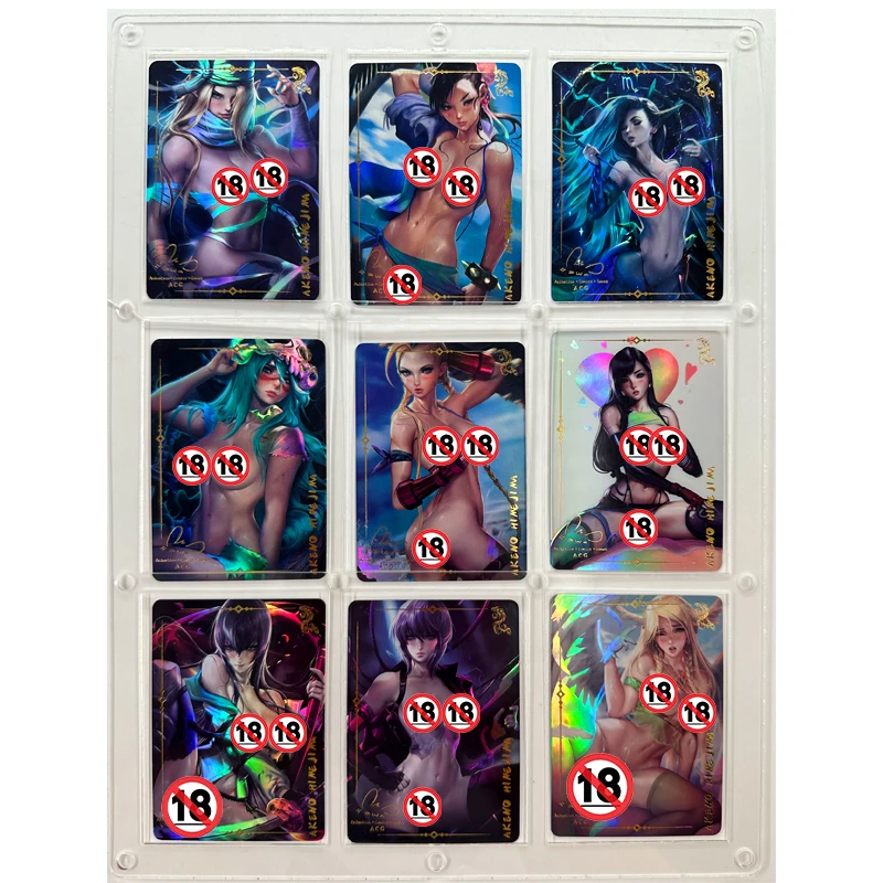 9 шт./набор Sakimichan Chun Li ACG Tifa Lockhart Neliel сексуальные обнаженные игрушки хобби Коллекционная игра