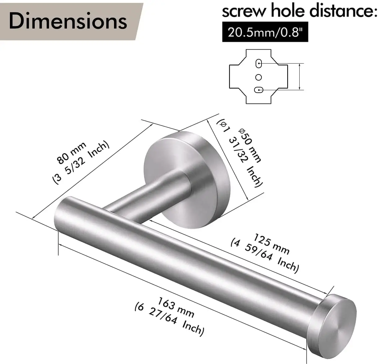 

Toilet Paper Holder for Bathroom 2 Pack Tissue Holder Dispenser SUS304 Stainless Steel RUSTPROOF Toilet Roll Holder