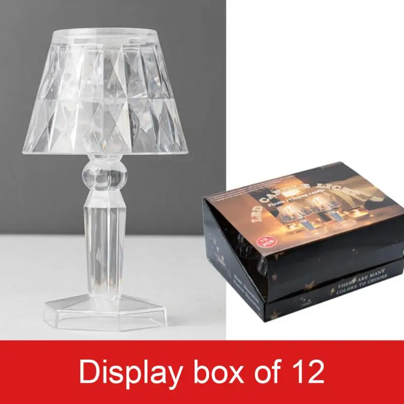 

Table Lamps LED Night Light Crystal Diamond Table Lamp Transparent Acrylic Night Lamp Bedroom Bedside Reading Lamp