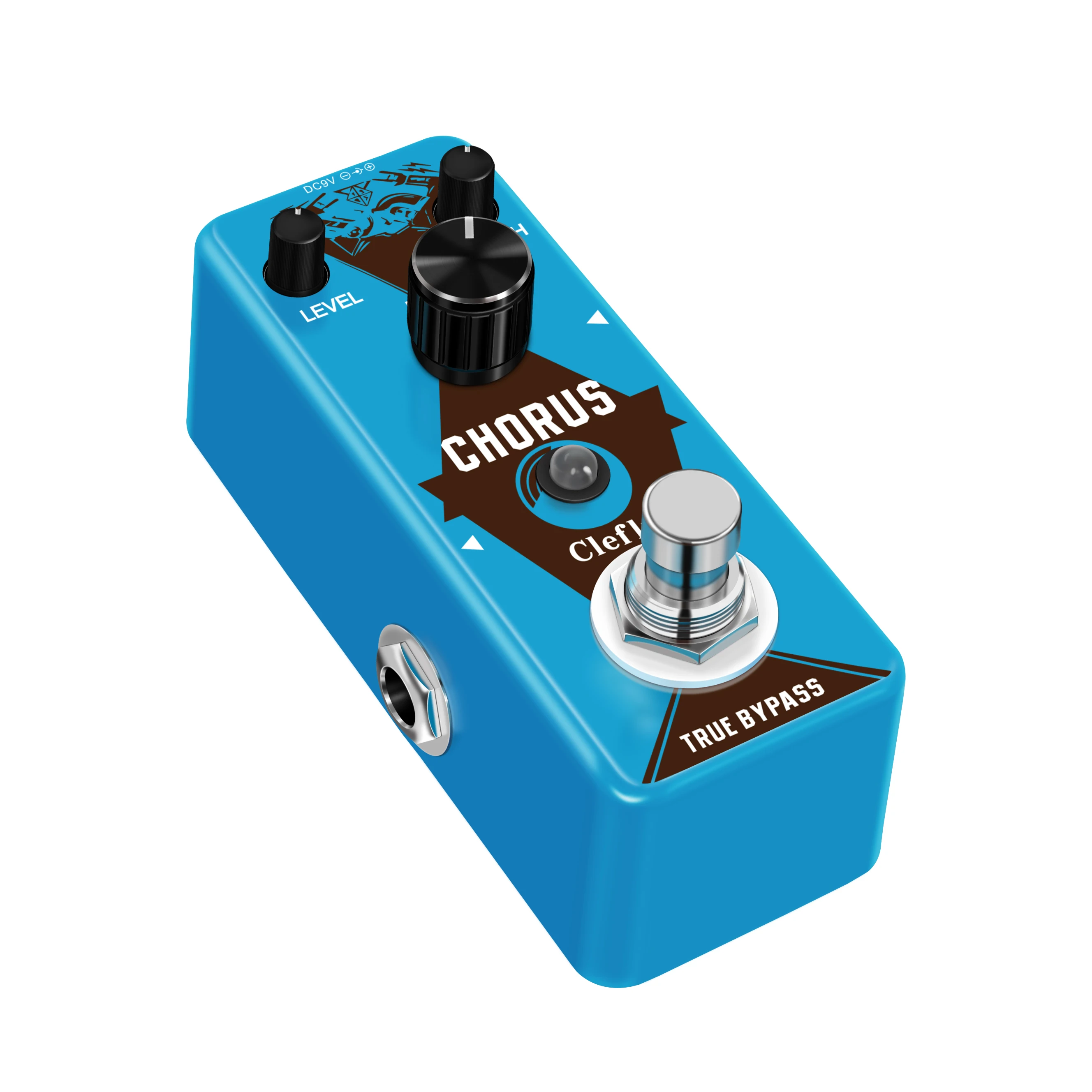 Clefly LEF-304 Guitar Analog Chorus Pedal Ensemble King Level Depth Knob High Warm Clear Chorus Sound With BBD Chip True Bypass