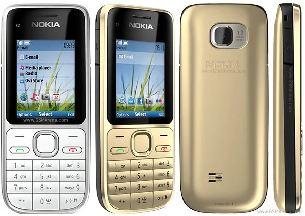 Фото Мобильный телефон Nokia C2-01, разблокированный для всех сетей, камера 3.15 МП, 3G, многоязычная клавиатура (русский, арабский, иврит), базовый сотовый телефон №2