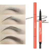 4 colors natural makeup double head eyebrow pencil waterproof long lasting brown pen tint enhance cosmetic rotatable up pen