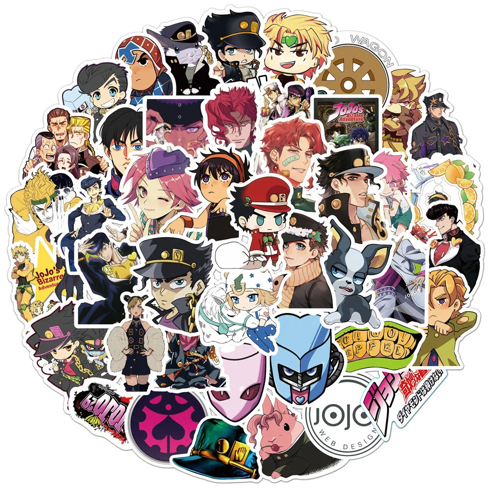 

10/30/50PCS Animation JOJO's Wonderful Adventure Graffiti Waterproof Stickers Personalized Creative Decoration Fashion Wholesale