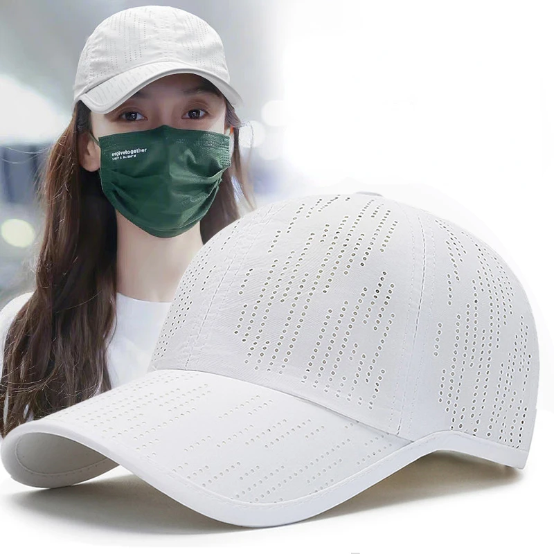 ladies sports hat baseball cap for women female trucker hat beach casual mesh breathable hip hop fashion brand 2022 summer white