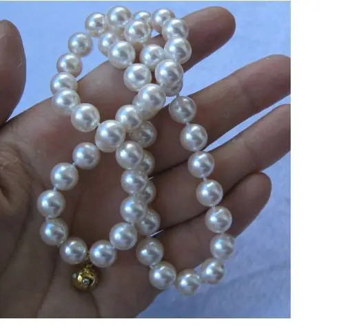 

Классическое Ожерелье Akoya из натурального белого жемчуга 8,5-9 мм, 18 дюймов