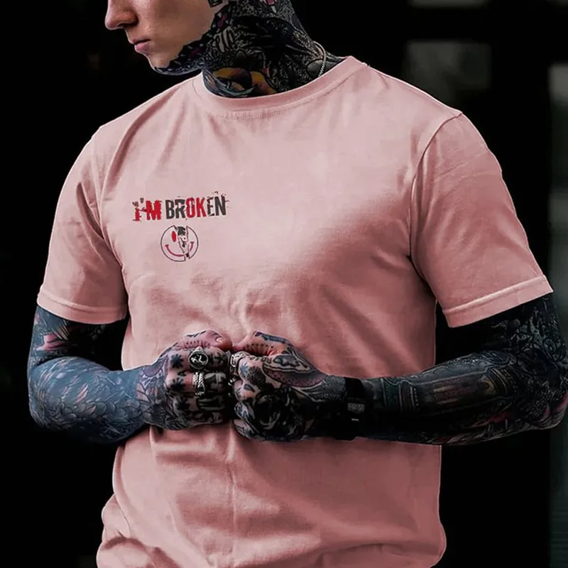 Футболка мужская впитывающая пот модный уникальный дизайн с 3D принтом