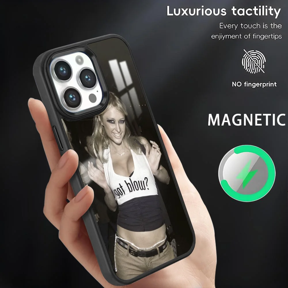 Чехол для телефона P-Paris HiltonS Got Blow iPhone 16 15 14 13 12 11 Pro Max Plus Mini магнитный чехол