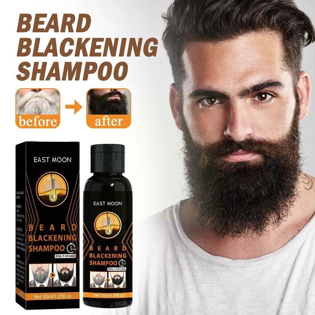 

30ml Shampoo White-to-black For Men's Hair Cleaning Dense Moisturizing And Care White-to-black Shampoo W2D0