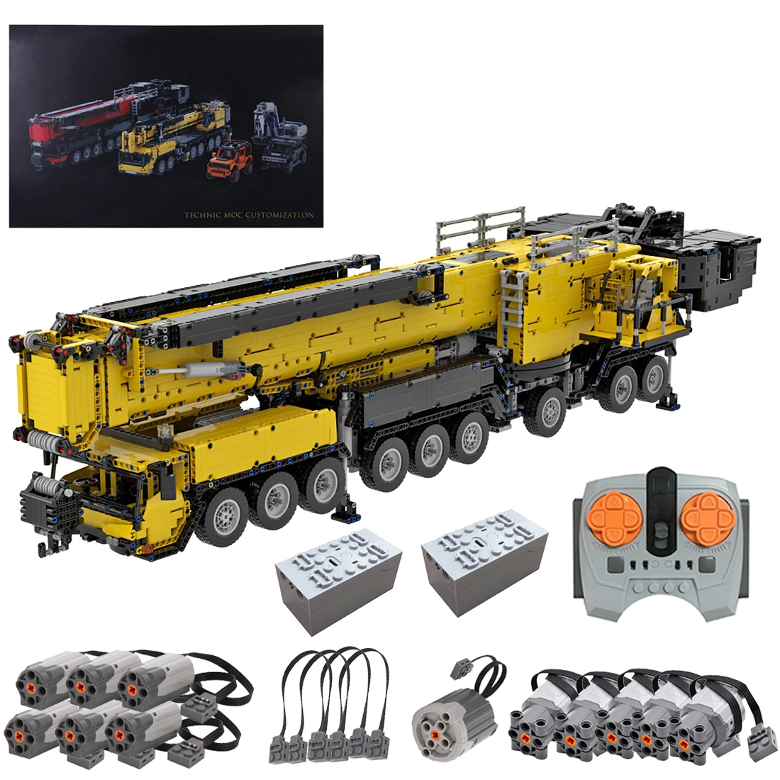 

7768 шт., Детский конструктор MOC V2.0 1:20 2,4G