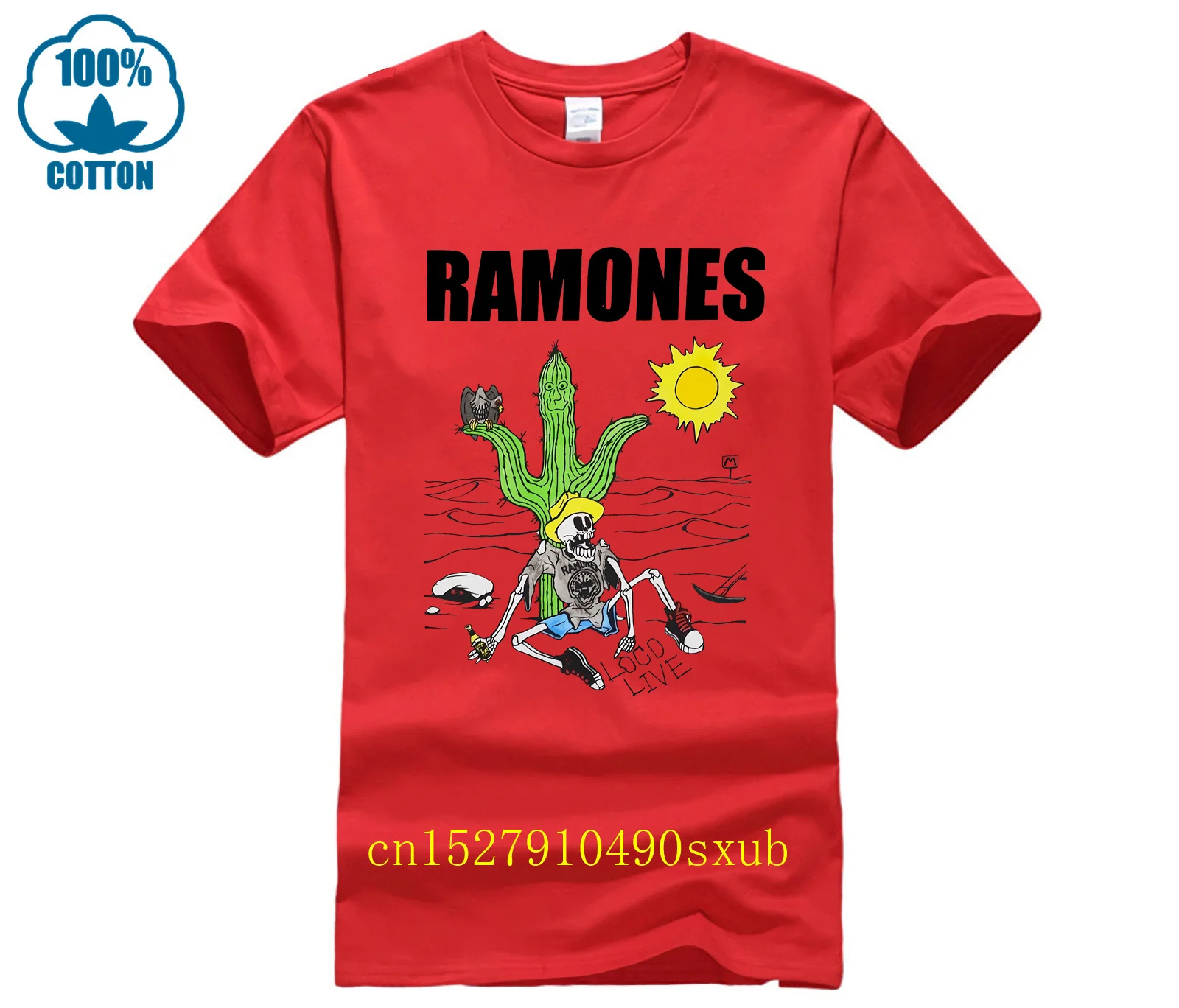 Мужская белая футболка Ramone Loco Live (средняя) (art.: 3920ceb4e44d2) - 3920ceb4e44d2