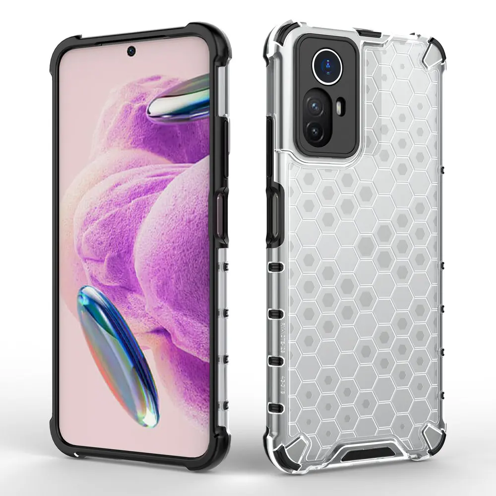 

Redmi Note 12S 4G Case Shockproof Rugged Armor Honeycomb Shockproof TPU PC Hybrid Cover For Xiaomi Redmi Note 12S Phone Funda
