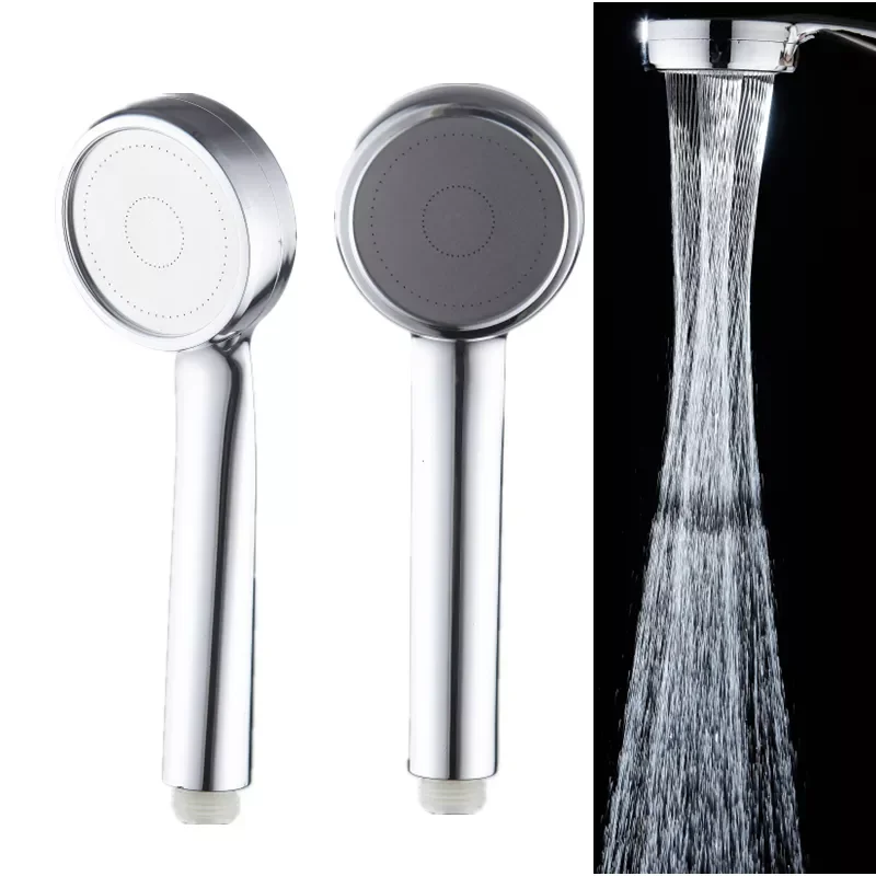 

2022New High Pressure Water Saving Rainfall Shower Head Bathroom Accessories ABS Chrome Holder Showerhead Bathroom Accessories