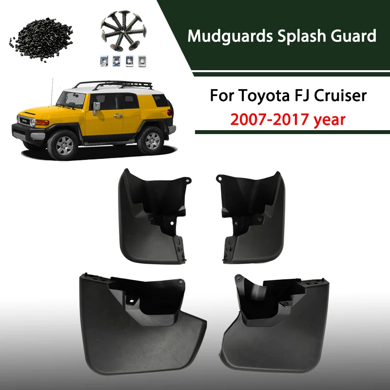 

Car Mud Flaps For For Toyota FJ Cruiser 07-17 Year Splash Guards Mudflaps Tire Fender Liners Shield Seal