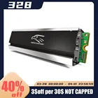 Снеговик M.2 SSD NVMe радиатор кулер 2280 твердотельный жесткий диск радиатор M2 NGFF PCI-E NVME Алюминиевый Радиатор Охлаждение термальный P