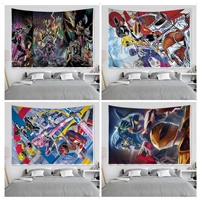 mighty morphin power rangers colorful tapestry wall hanging hippie flower wall carpets dorm decor home decor