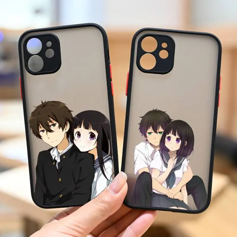 

Anime hyouka Phone Case matte transparent For iphone 7 8 11 12 13 plus mini x xs xr pro max cover