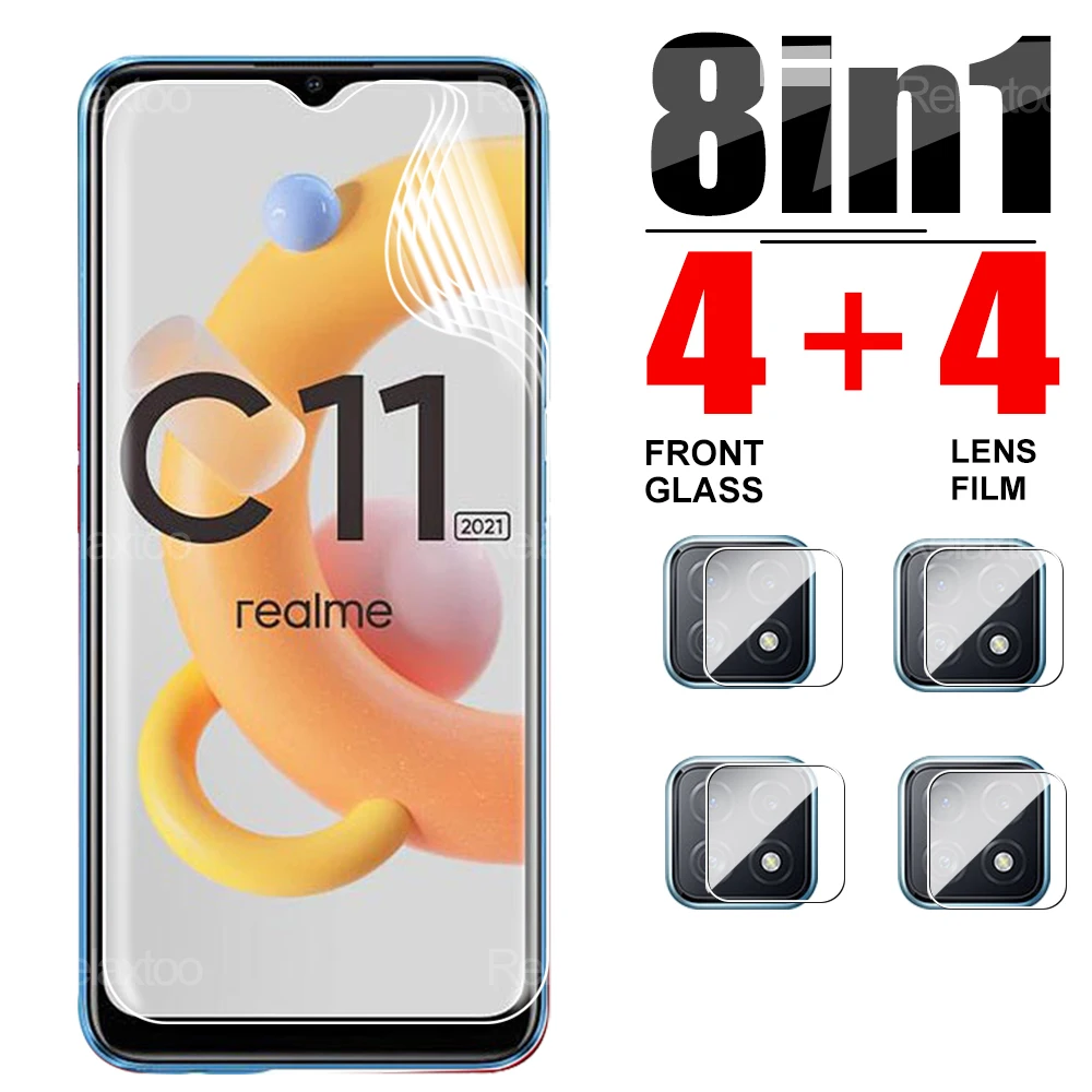 

Гидрогелевая пленка 8 в 1 для Oppo Realme C11 2021 C15 C25 C25s, защита для камеры realme C21 C21y C25y C20a C31 C35