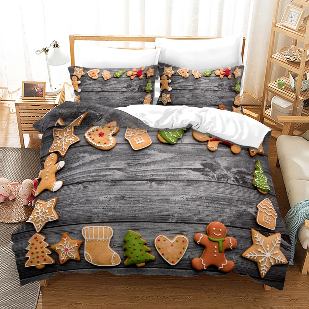 

Christmas Bedding Set Single Twin Full Queen King Size Snowman Bed Set Aldult Kid Bedroom Duvetcover Sets