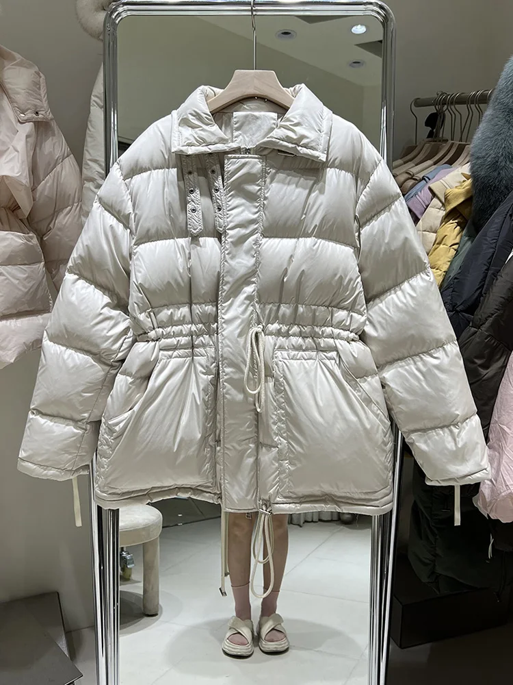 

New Women Down Jacket White Duck Down Jackets Winter Warm Coats And Parkas Female Outwear