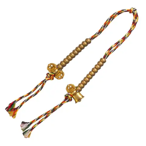 Изысканные медные буддийские бусины Мала, счетчики молитв, колокольчик и