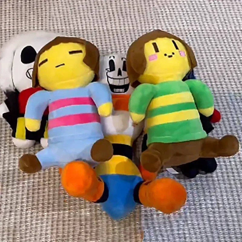 Фото Undertale плюшевые игрушки Chara Frisk Sans Papyrus Ootopus Alphys Toriel мягкие куклы аниме плюшевые фигурки украшения дивана подушки №3
