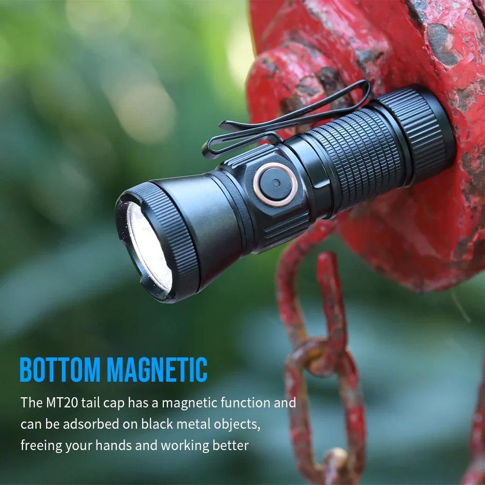 TrustFire MT20 Магнитный фонарик 1050LM Карманный аварийный USB перезаряжаемый