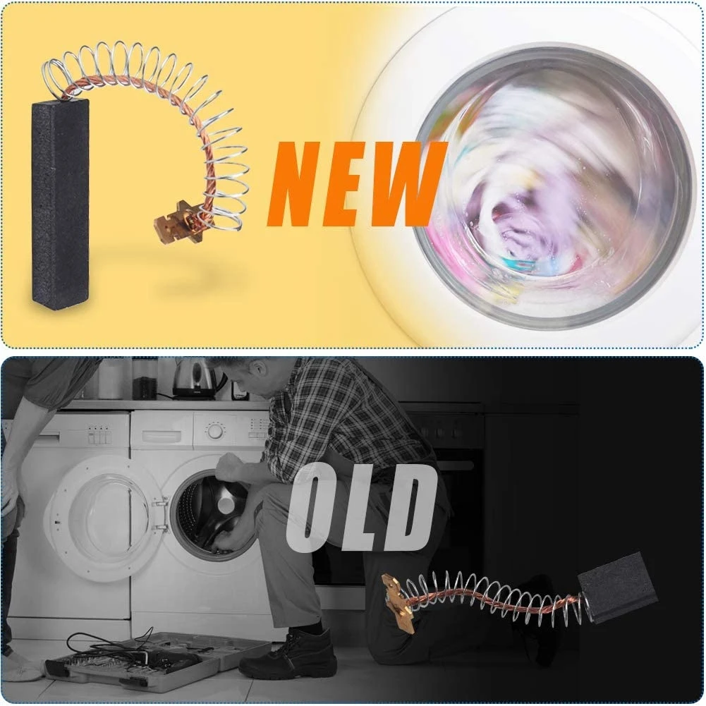 4 шт. карбоновые щётки для стиральной машины Bosch и Siemens