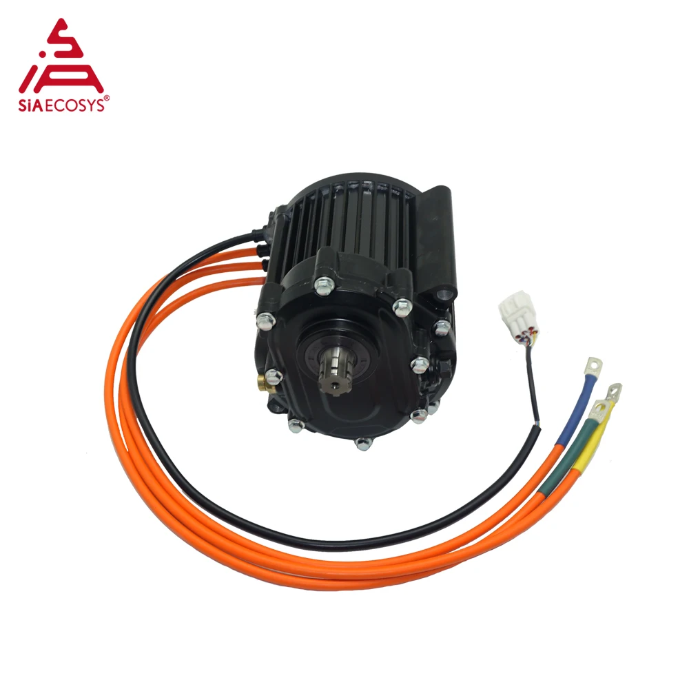 Фото SiAECOSYS QS Motor QS120 60H 2000W V3 72V Средний приводной двигатель с коробкой передач для электрического мотоцикла №2