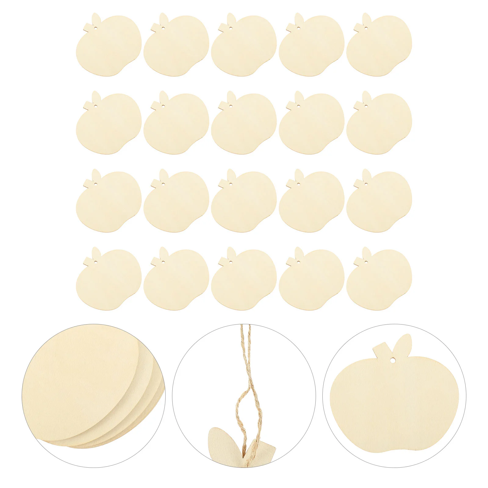 

Деревянные кулоны в форме яблока, вырезы, натуральные ломтики, деревянные пустые этикетки, DIY Ремесла, Декор, резьба