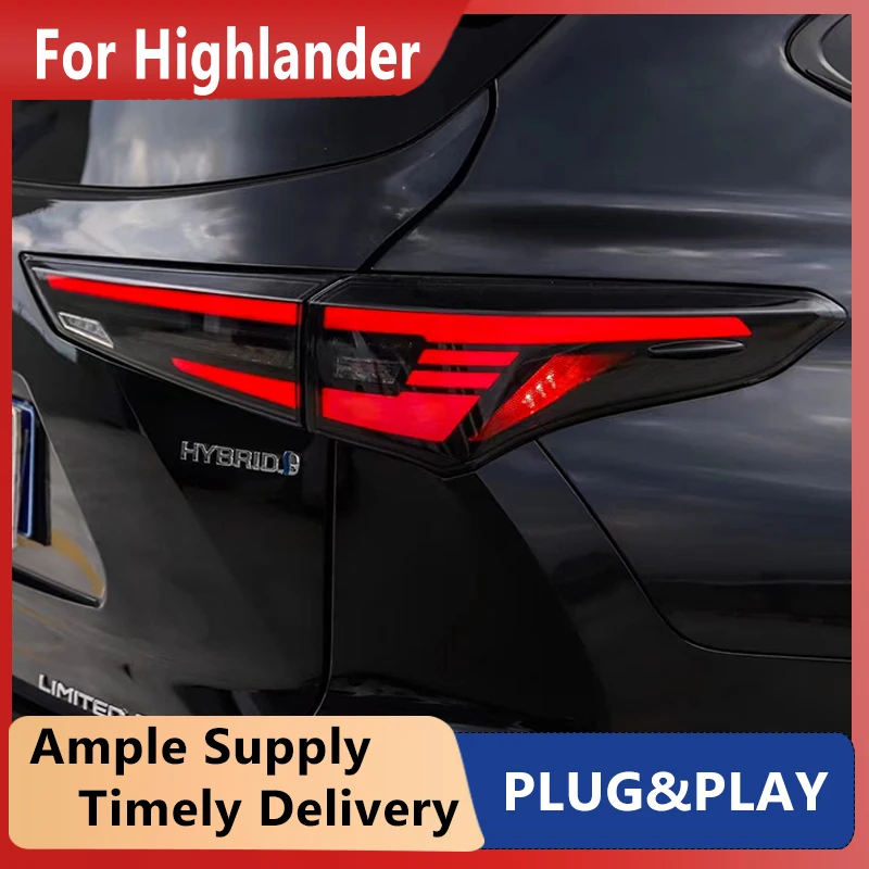 

Cars Tail lights For Toyota Highlander 2022 Taillights LED DRL Running lights Fog lights Rear parking