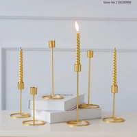 simple luxury candlestick holder nordic metal candle fashion wedding candle stand birthday exquisite candlestick home decoration