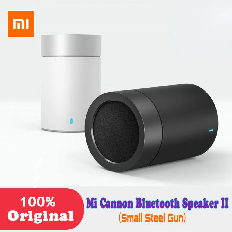 

Оригинальный Xiaomi Mi Bluetooth 4,1 динамик Cannon 2 стальной пистолет II громкой связи музыкальный плеер с микрофоном Книжная полка для телефонов ПК