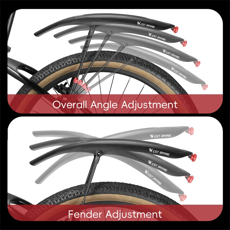 Крыло для горного велосипеда WEST BIKING расширенное и усиленное прочное lnnovative