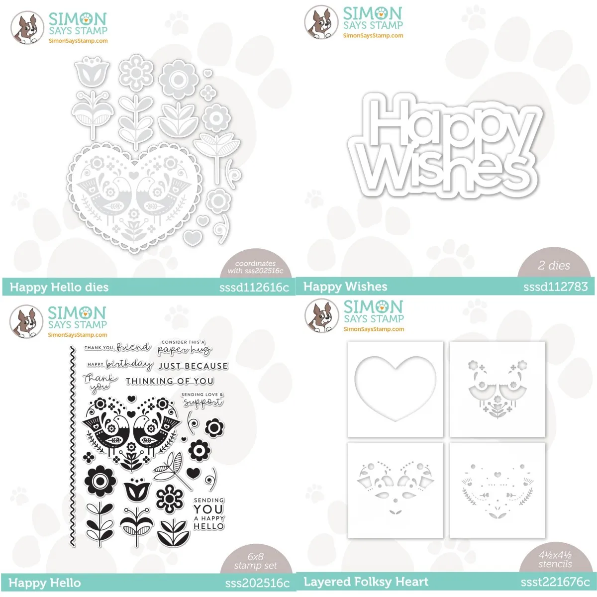 

2023 Happy Hello Clear Stamps Metal Cutting Dies Stencil Scrapbooking Photo Album Decorative Embossing DIY Make Paper Card Craft