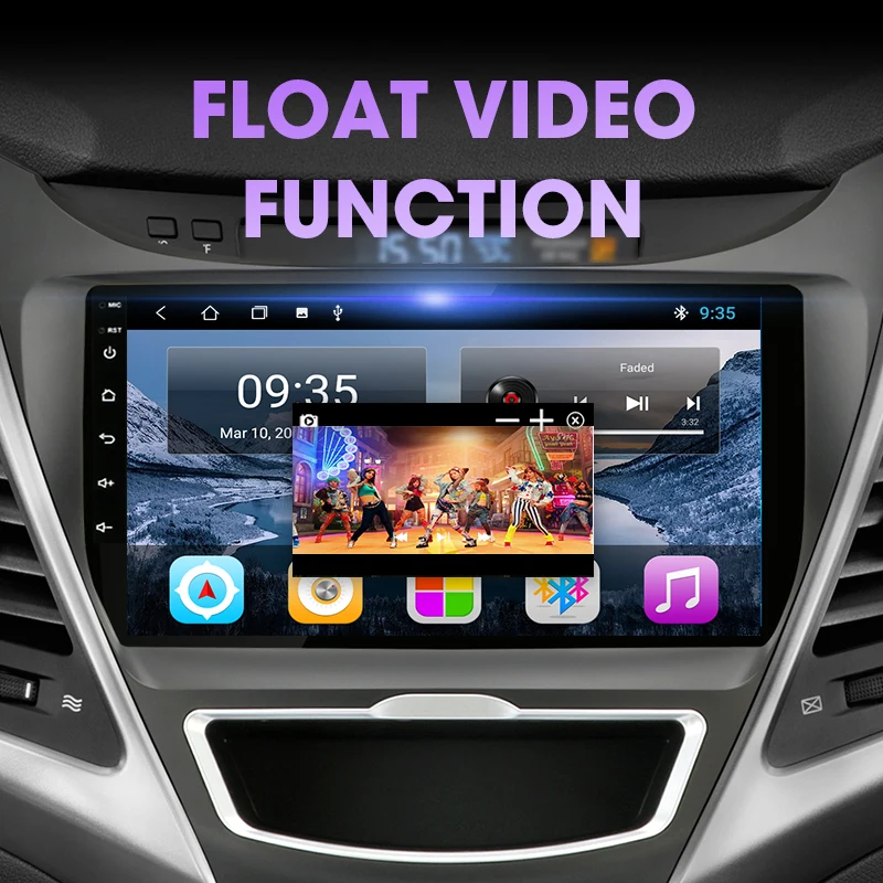 $88.99 JMCQ Car Radio Android 10 For Hyundai Elantra Avante I35 2011-2016 Multimedia Player 2 din GPS Navigaion dvd Stereo Head unit