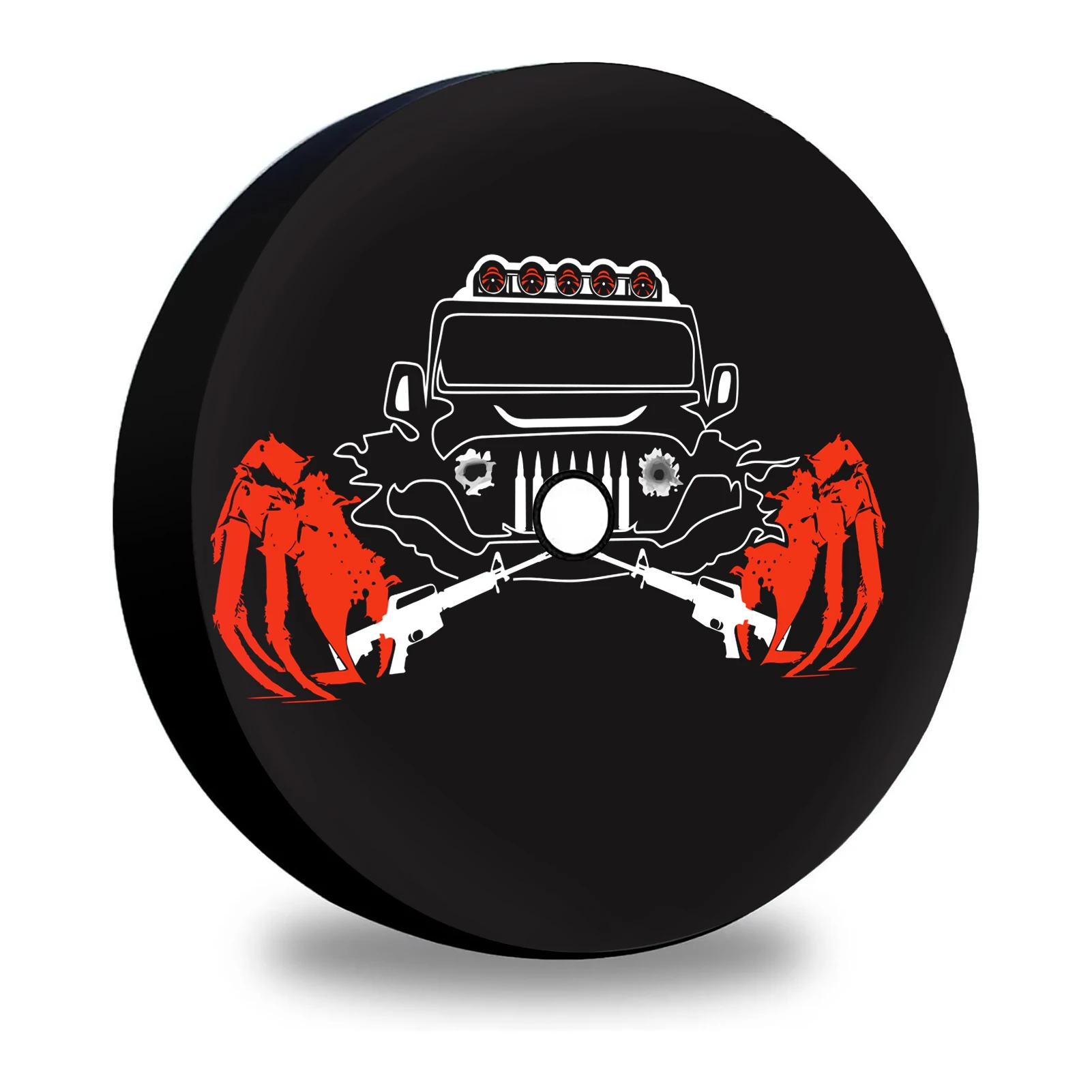 

32-дюймовый чехол для запасного колеса, универсальный, подходит для Jeep Wrangler Rv, внедорожника, грузовика, прицепа, чехол на заднее колесо, сумка для хранения, протектор