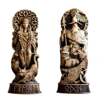 pantheon resin ornaments freyja statue freya norse gods carving altar heathen asatru viking god goddes sculpture scandinavian