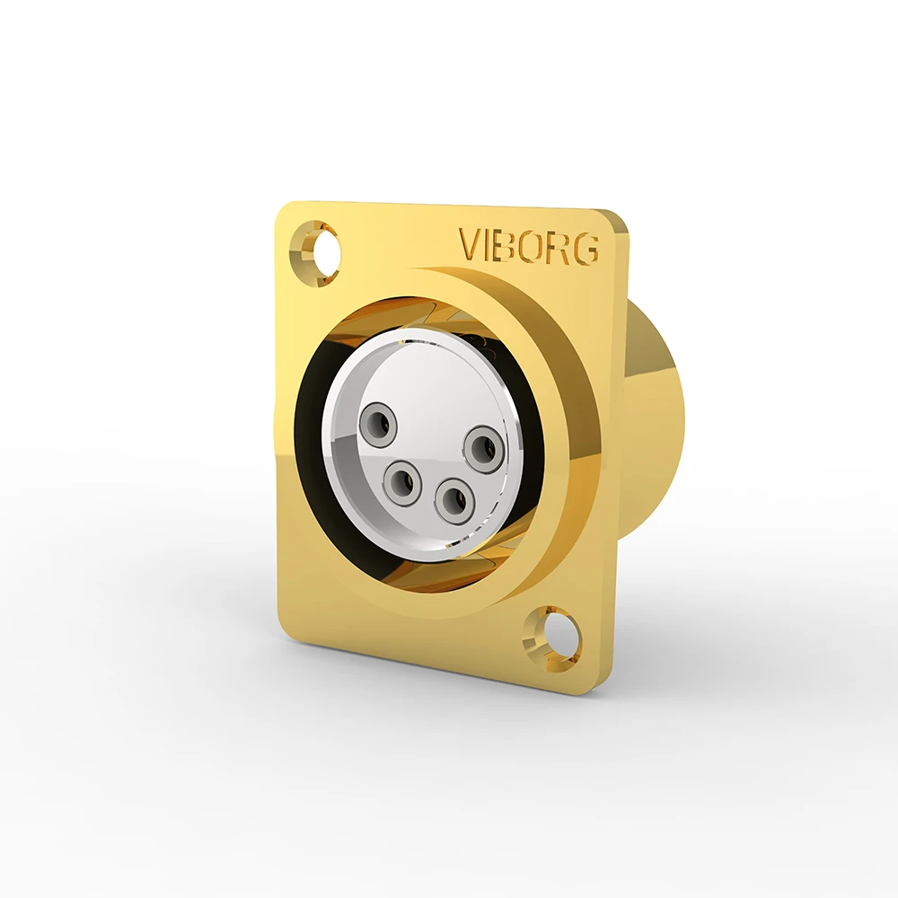 4-контактный гнездовой разъем XLR viборг CF204G Hifi аудио усилитель для - Цена: 2964.48