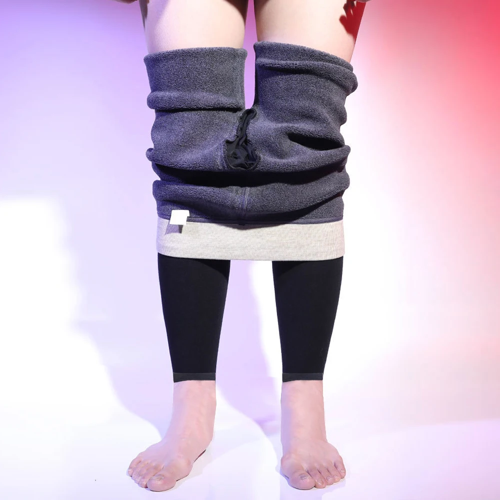 

Men Winter Open File Thermal Stockings Pantyhose Fleece Legging Underwear Thermal Pants Thicken, High Elasticity Stretchy Winter